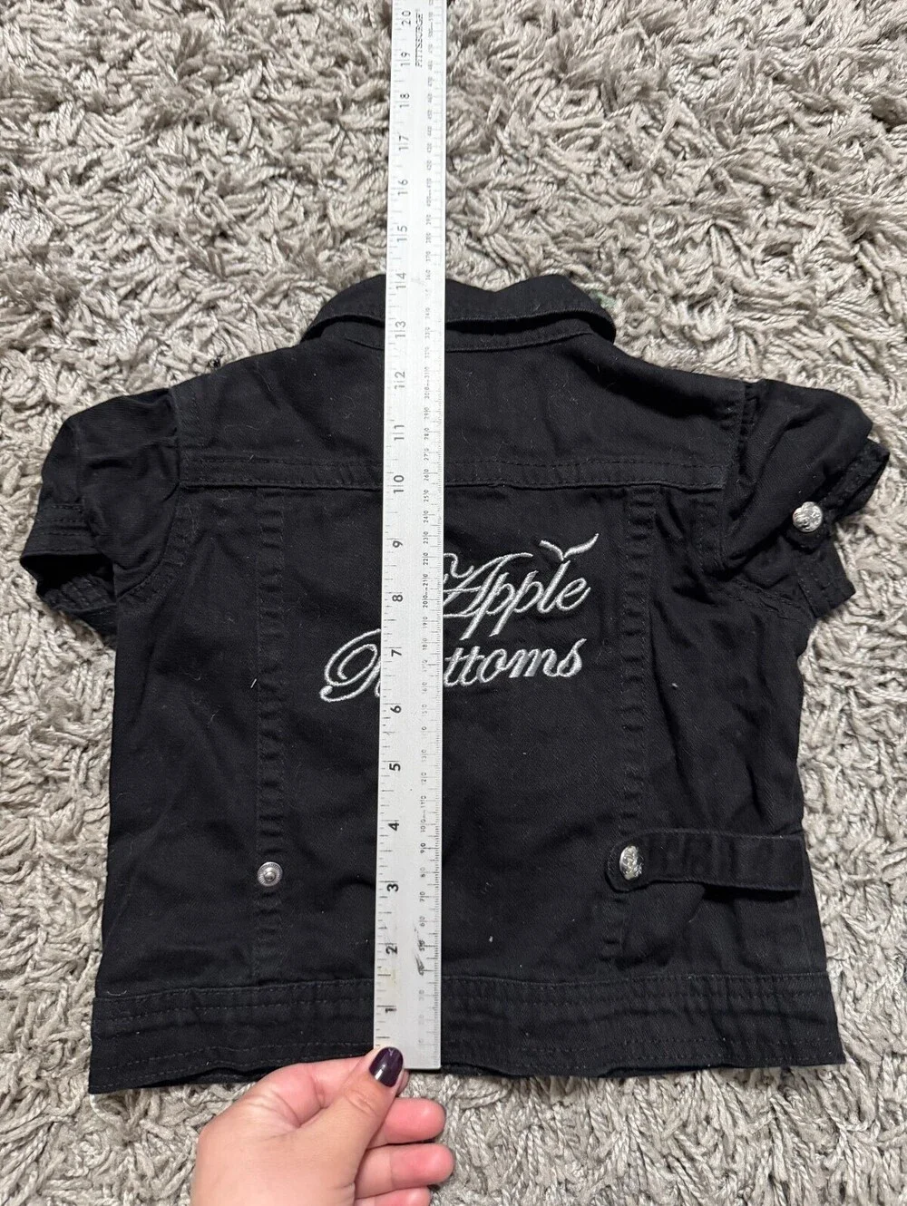 Apple Bottom Jeans Y2K Baby Girl Embroidered Top Size 4T